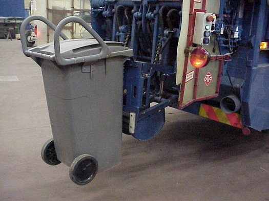 Heavy duty SDLX load cells mounted on lift for garbage truck