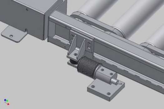  Eilersen beam load cells used for checkweighing on roller conveyer
